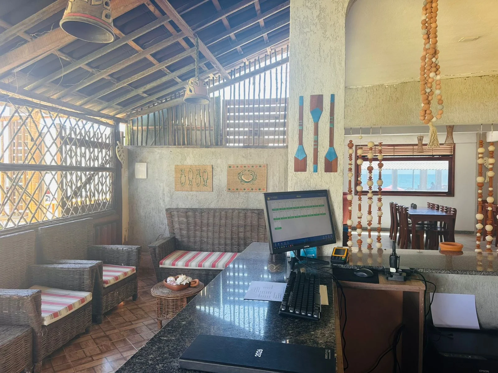 Area interna da Pousada Juscelino - Foto 8